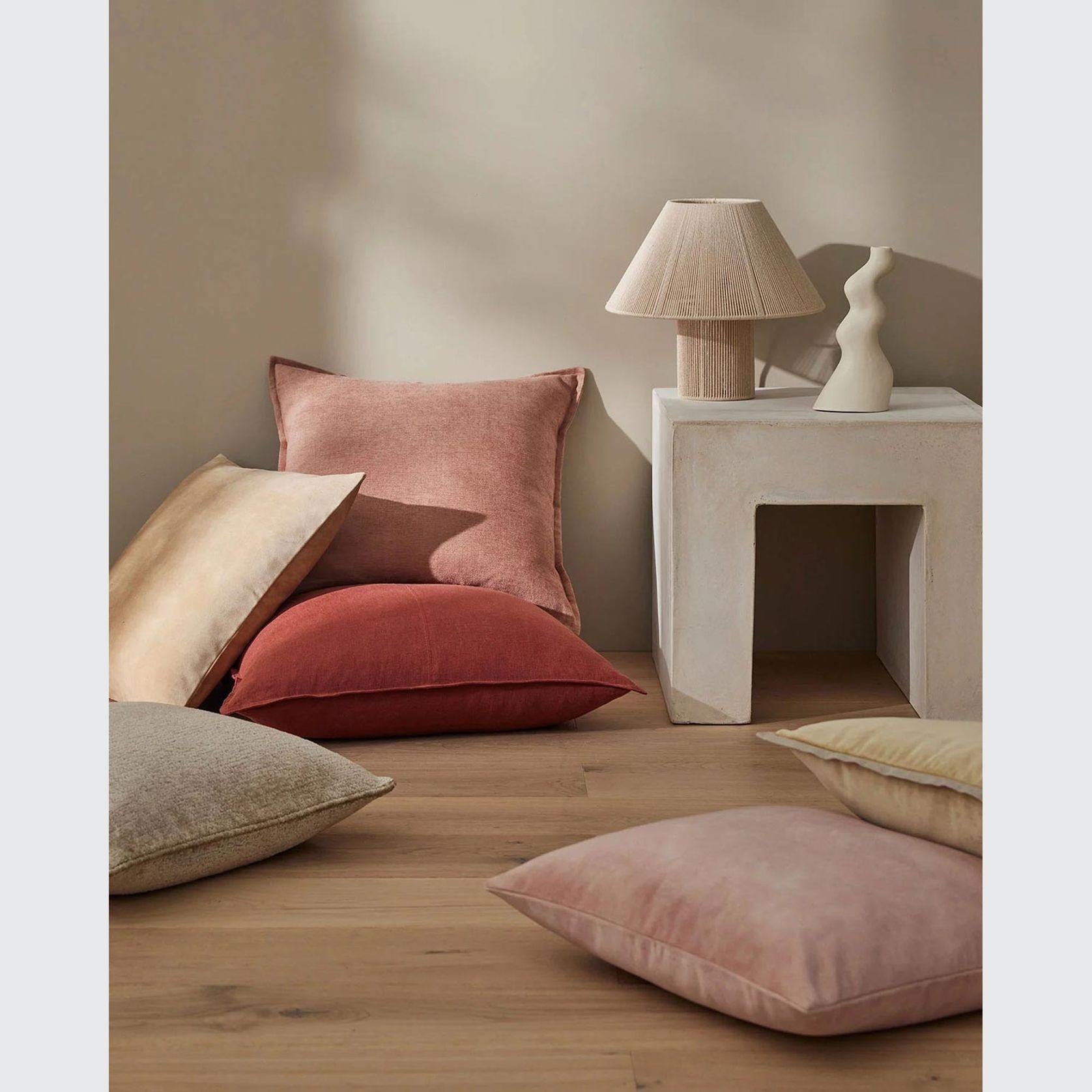 Weave Home Fiore Cushion - Clay | Square and Lumbar gallery detail image