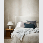 Baya Theo Velvet Cushion - Smoke | Large 60 x 60cm gallery detail image