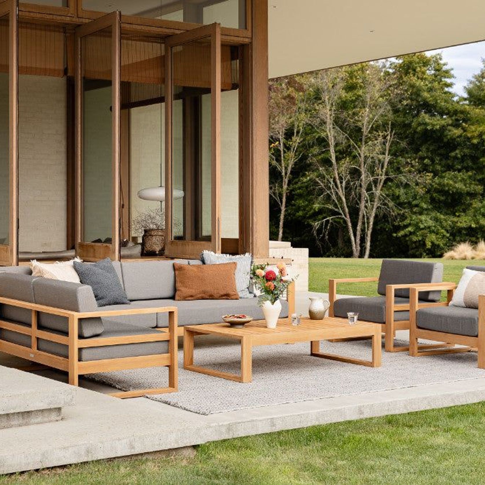 Tasman Teak Corner Section gallery detail image