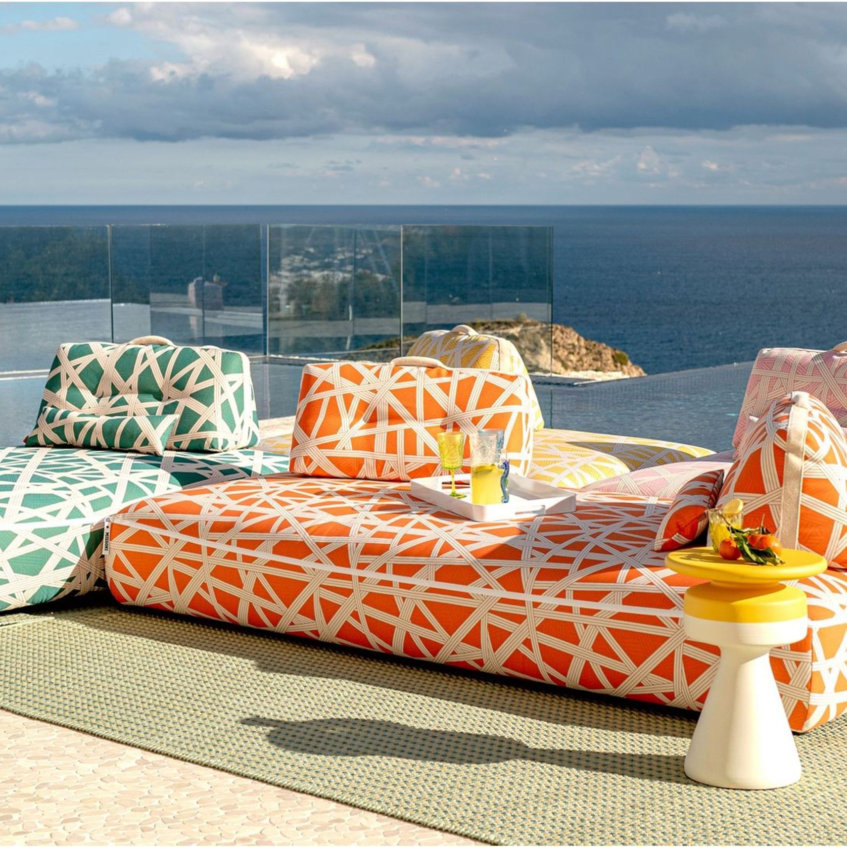 Formentera 4 Seat Armless Sofa gallery detail image