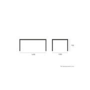 Halki Table - Outdoor - 160cm x 90cm - White gallery detail image