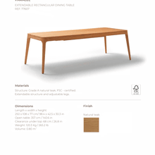 Paralel 250–300cm Extendable Outdoor Dining Table gallery detail image