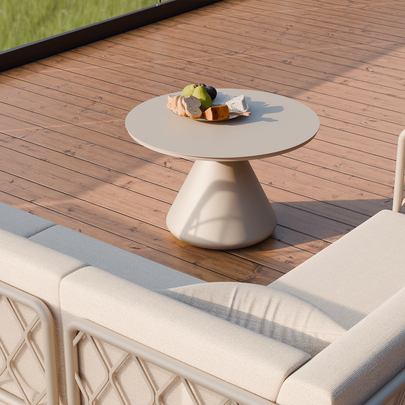 Kora Coffee table Aluminum 71CM- Outdoor gallery detail image