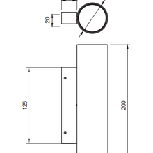 Firefly Pillar Wall Mounted Fitting gallery detail image