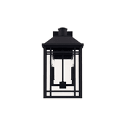 Brady 2 Light Outdoor Wall Lantern in Black gallery detail image