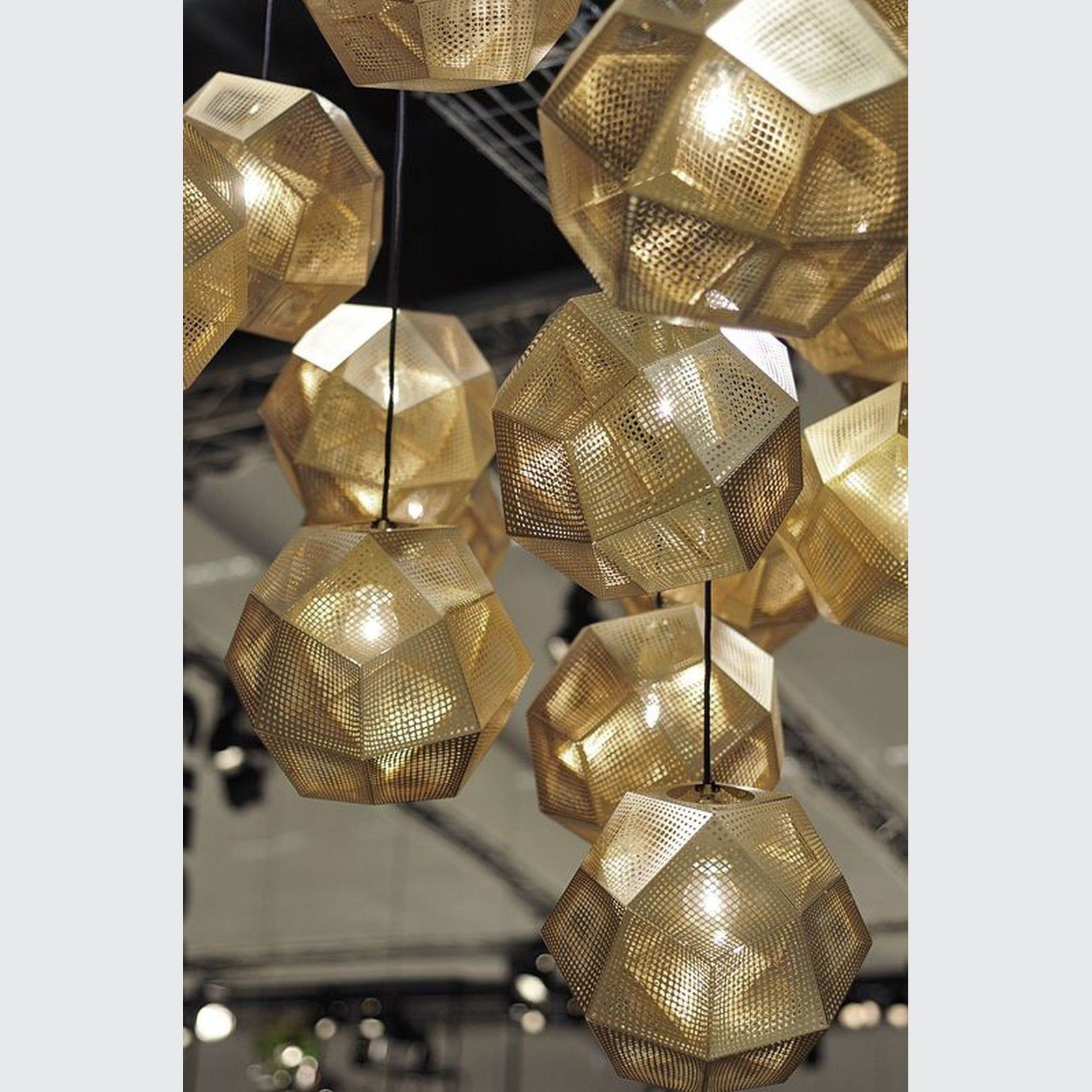 Etch Pendant Brass gallery detail image