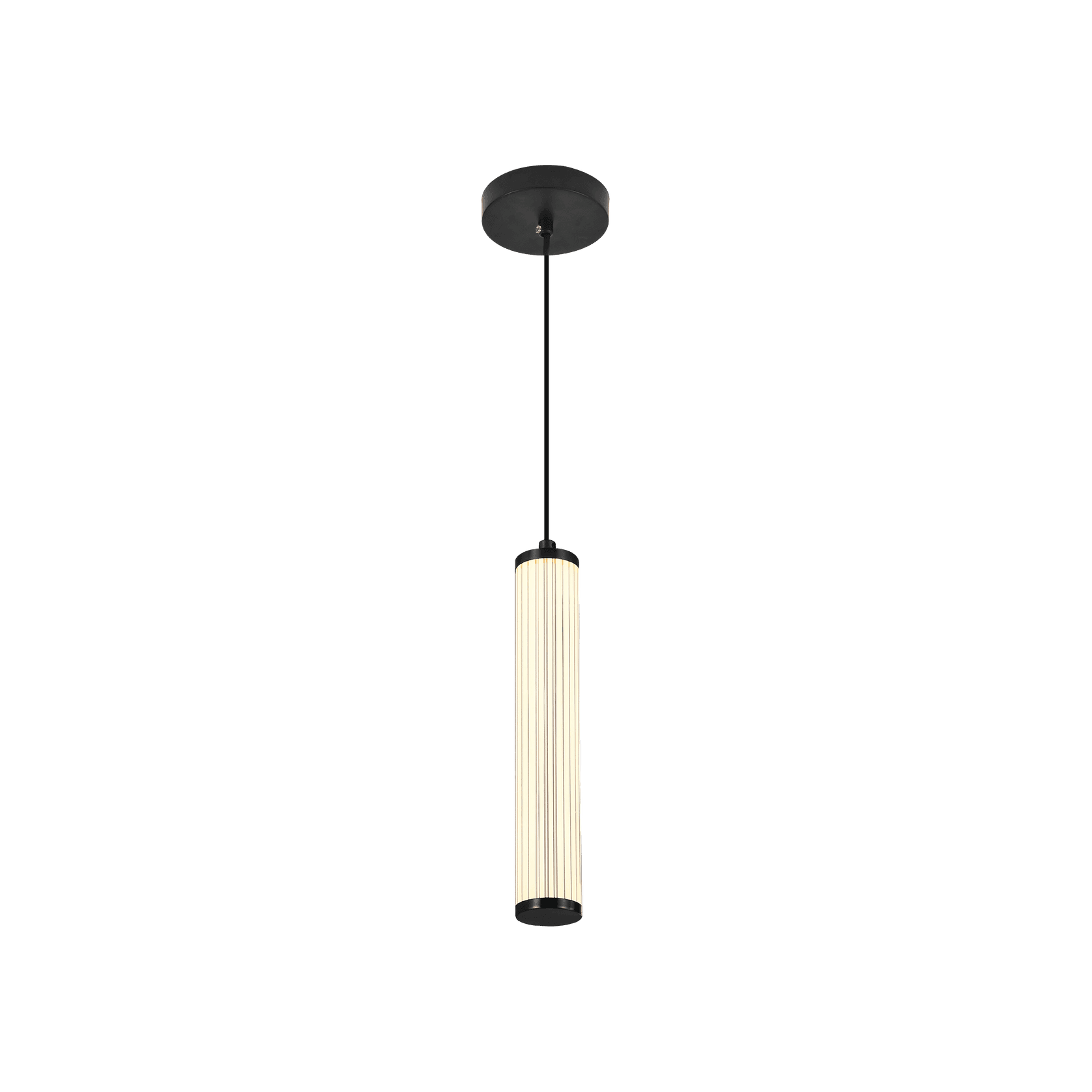 Charm Acrylic Fluted Pendant Light gallery detail image