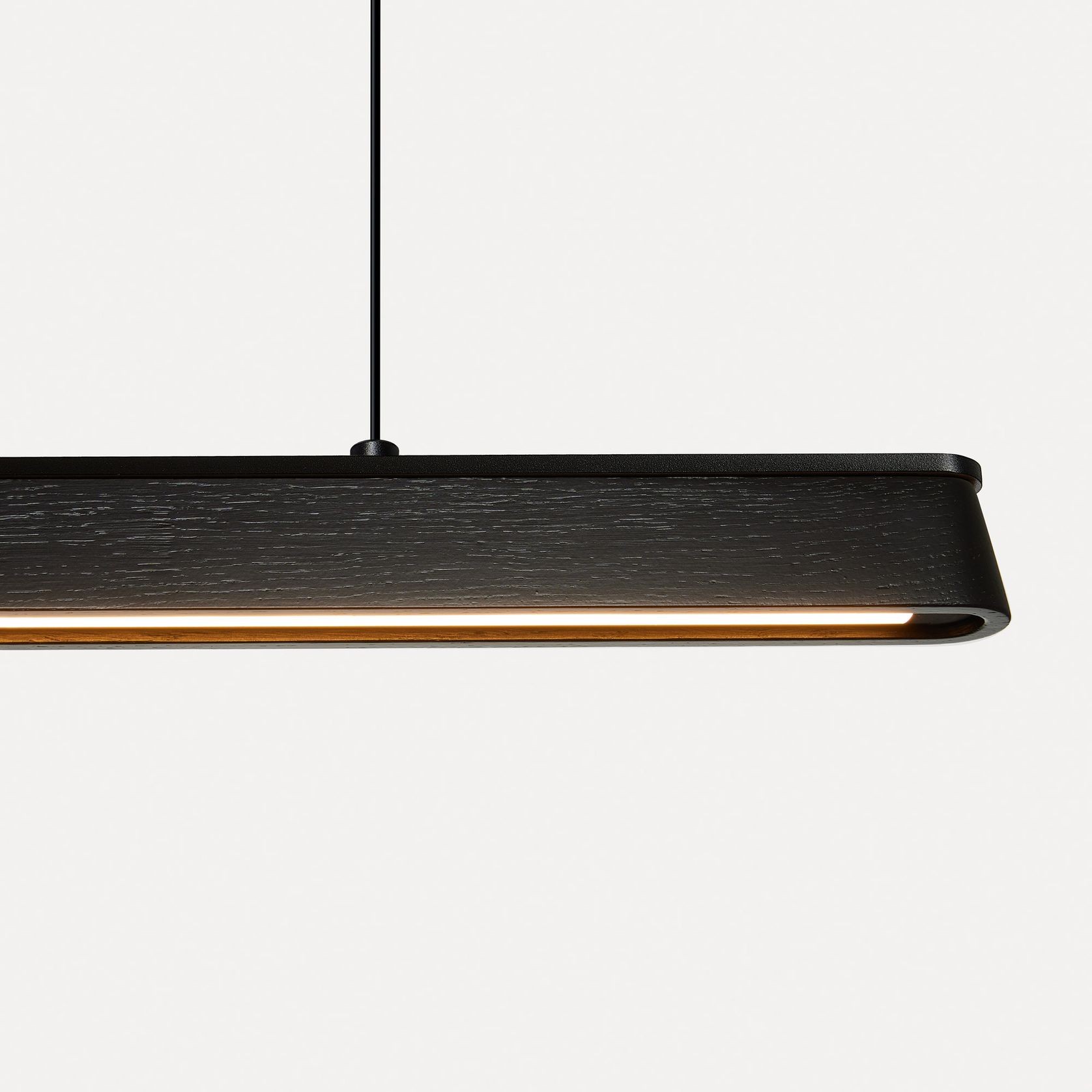 Tenn Up Pendant | American Oak - Black gallery detail image