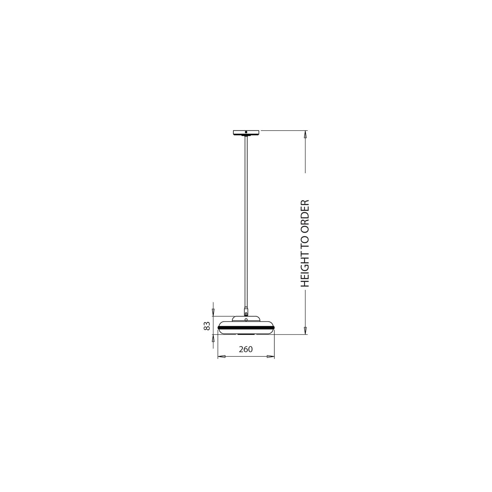 Beran Horizontal Pendant Light gallery detail image