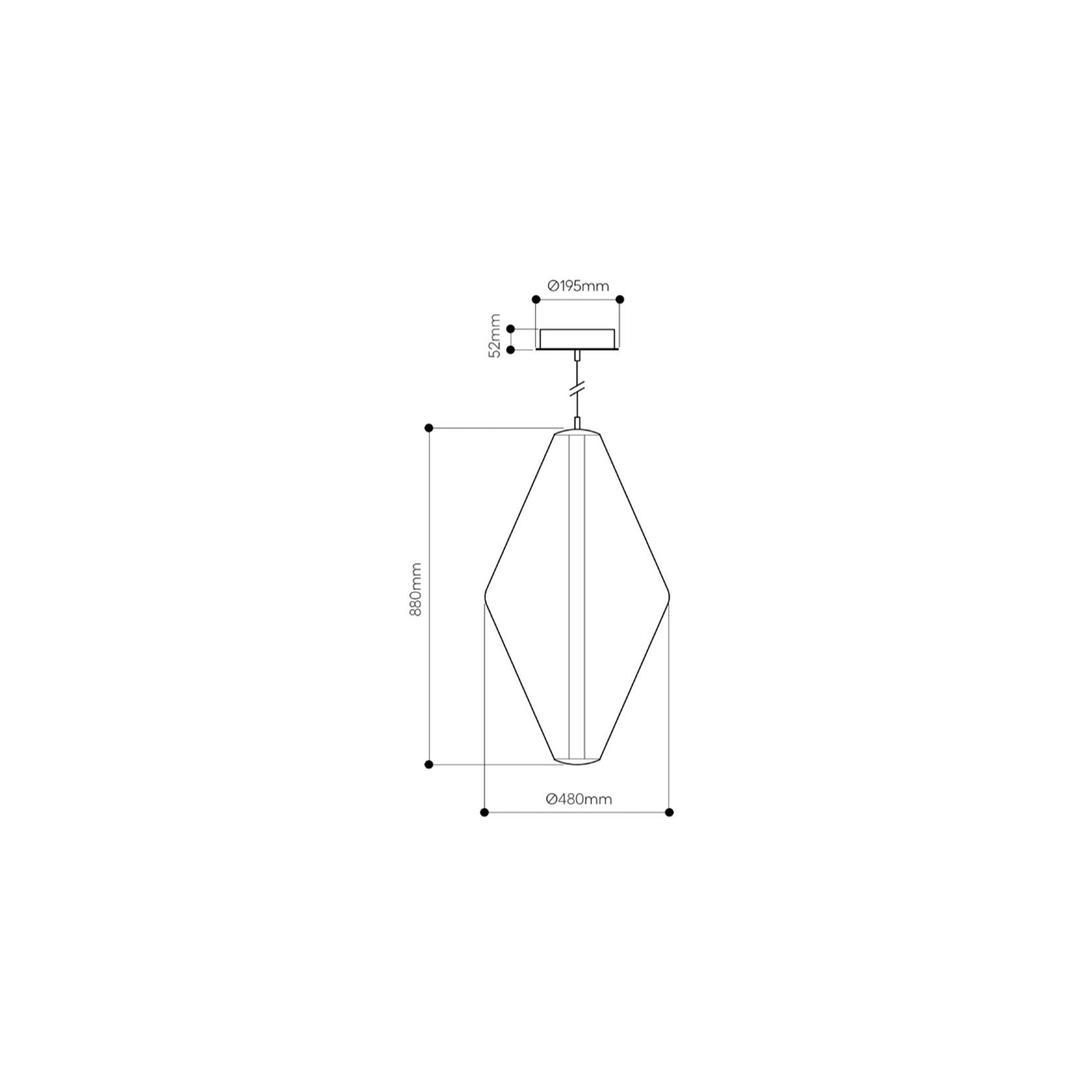 Buoy Double Cone Pendant Light gallery detail image