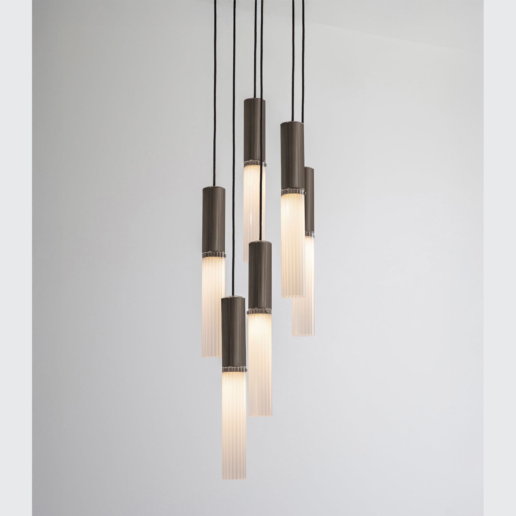 Flume Alabaster 6lt Pendant Light gallery detail image