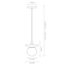 Orbit Stone Pendant Light gallery detail image