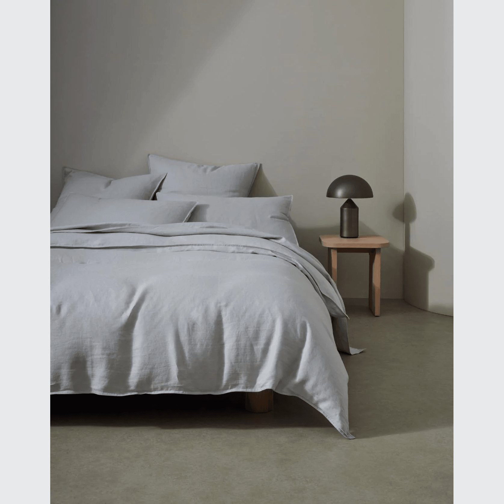 Ravello Pillowcase Pair - Silver | Standard,  King or Euro Size gallery detail image