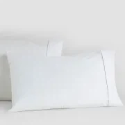Cotton Percale Pillow Cases with Piping gallery detail image