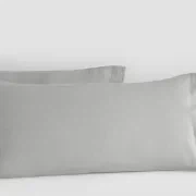 Linen Pillow Cases Stone Standard Pair gallery detail image