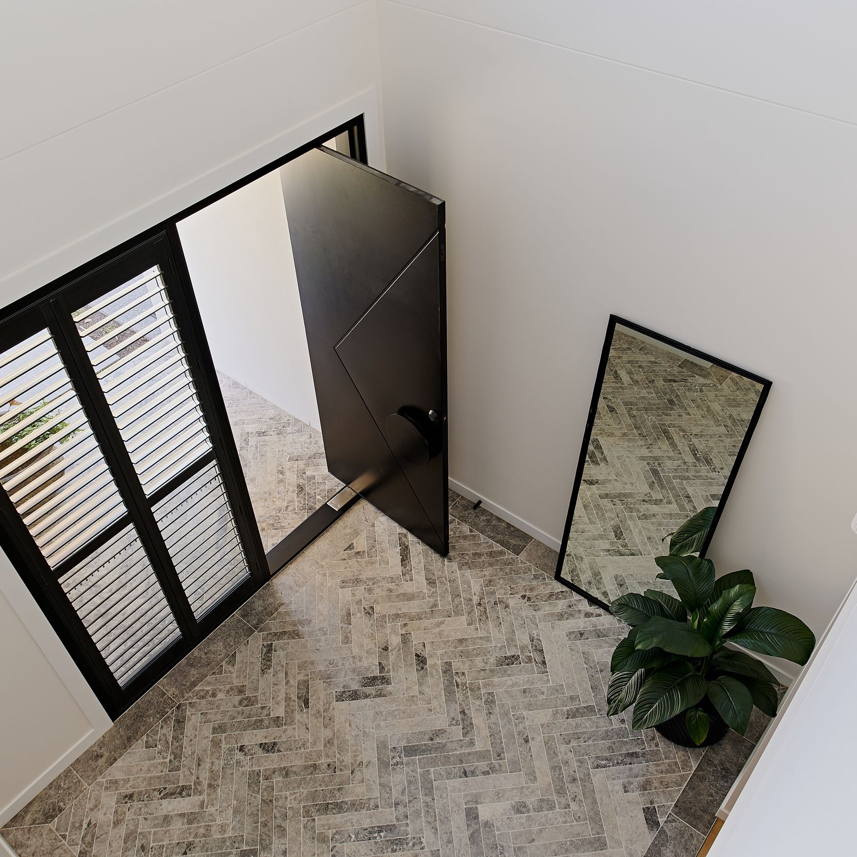 Iron Pivot Entry Doors - Galvanised FWA50 gallery detail image