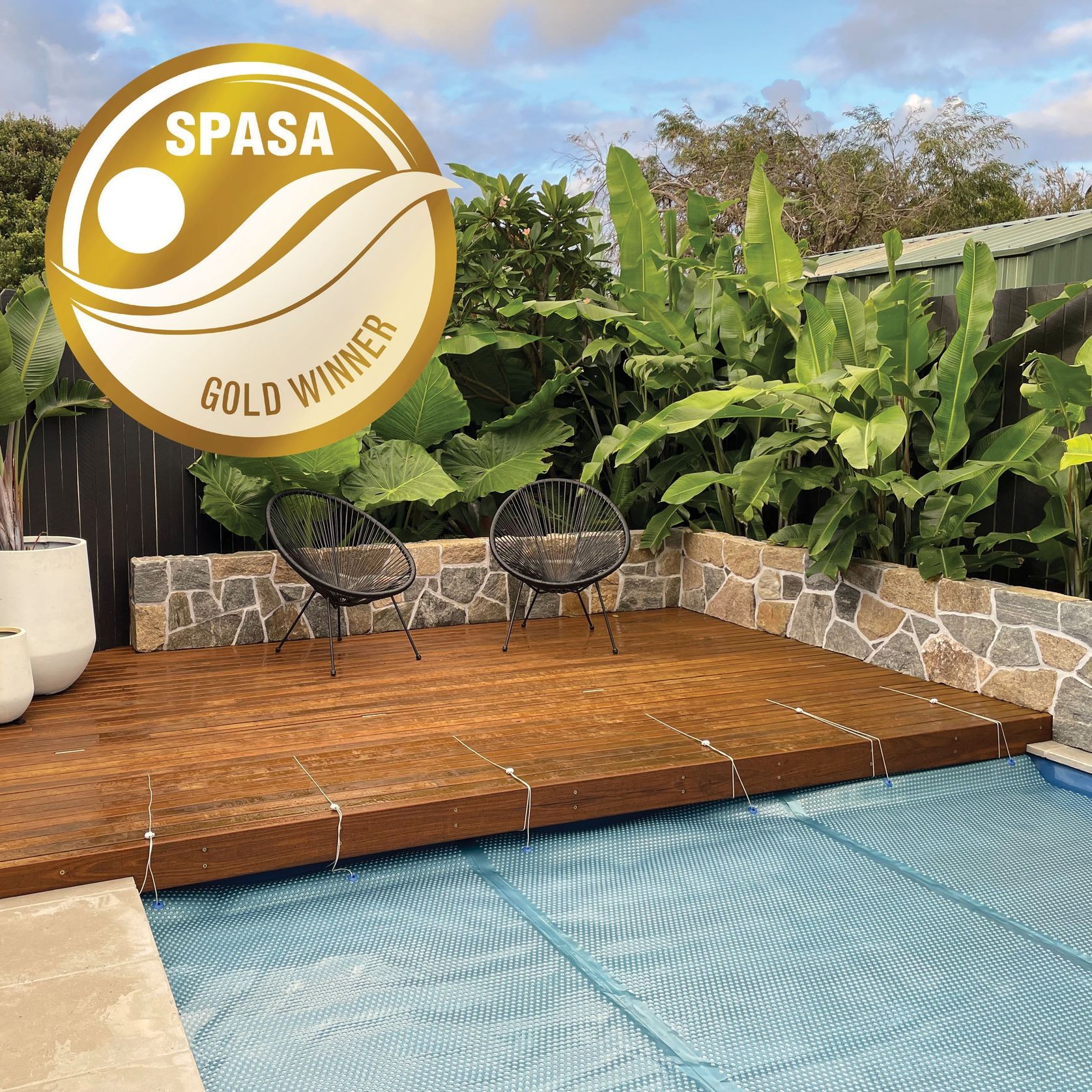 Under Deck UnderCover® Concealed Pool Cover - Manual gallery detail image
