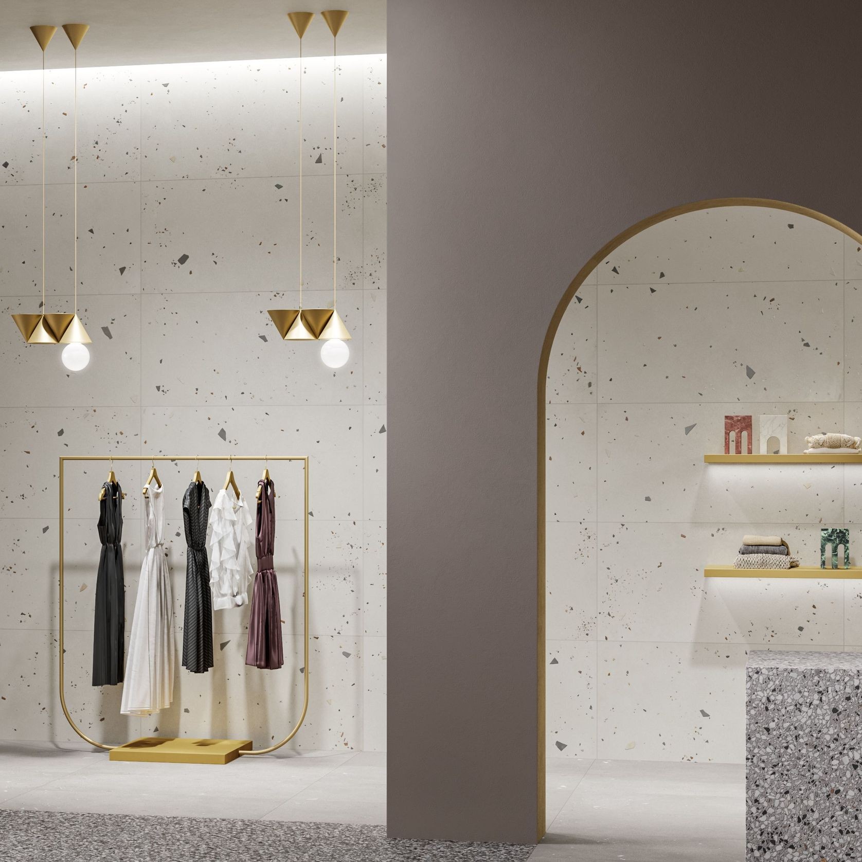 Kado Series Terrazzo Look Tiles gallery detail image