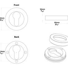 Iver Brunswick Door Pull Handle Entrance Kit Key/Key gallery detail image