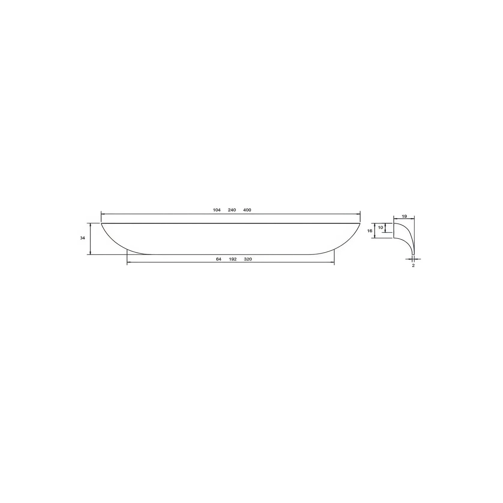 Kethy Archive Cabinet Pull Handle gallery detail image