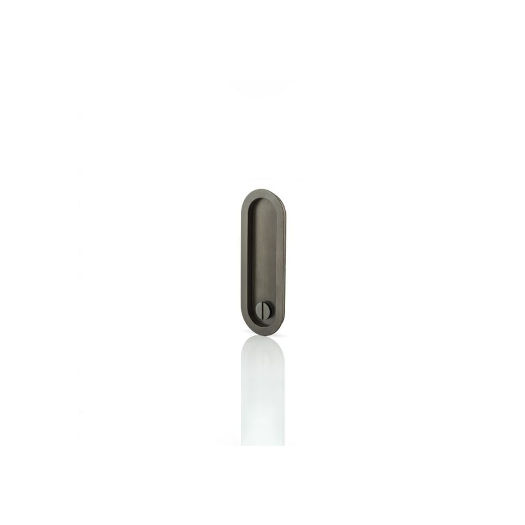 Joseph Giles - Maurice Low Profile Oval Recessed Pull With Privacy Turn/Release gallery detail image