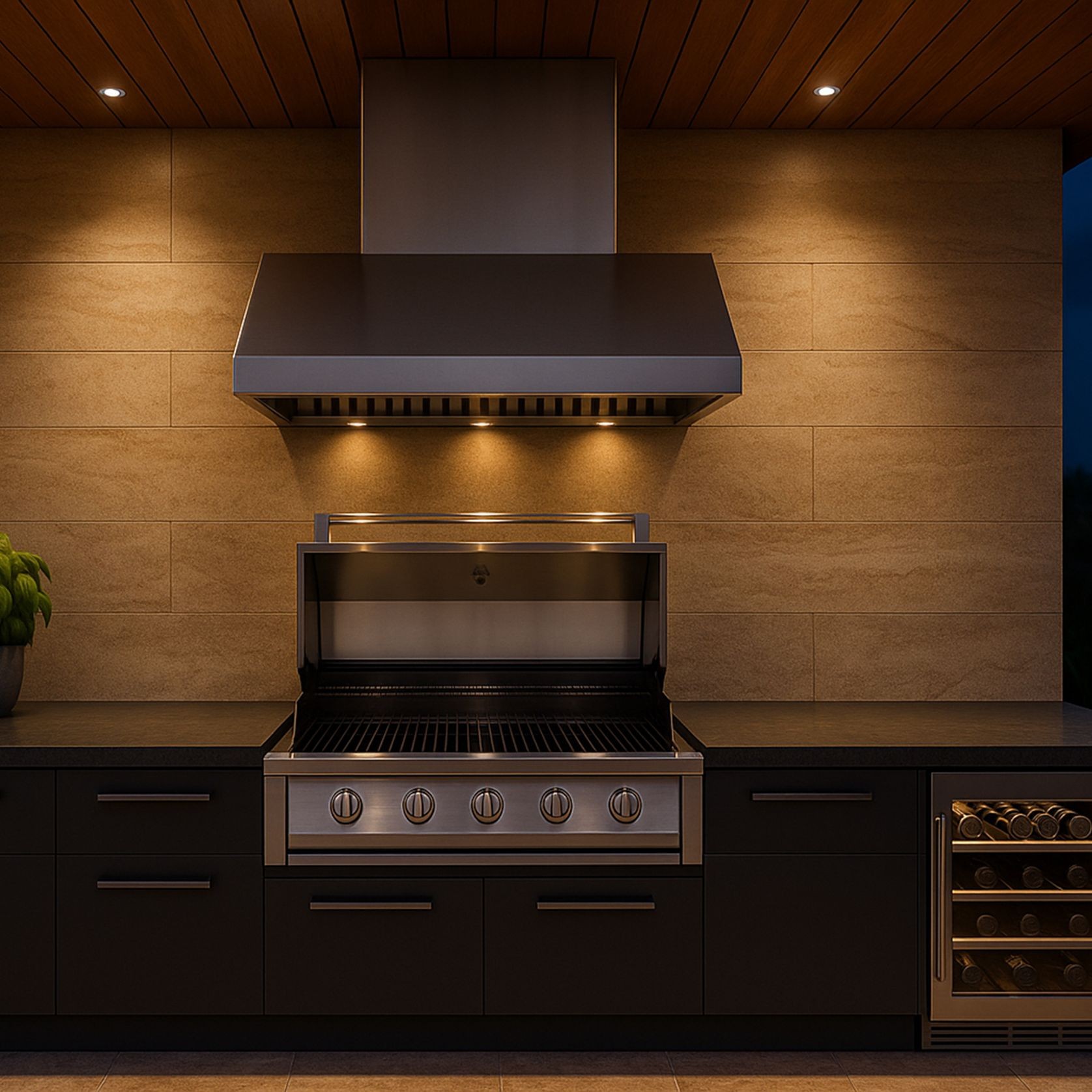 Silent BBQ Alfresco Rangehood 1200mm - DBH1200S gallery detail image