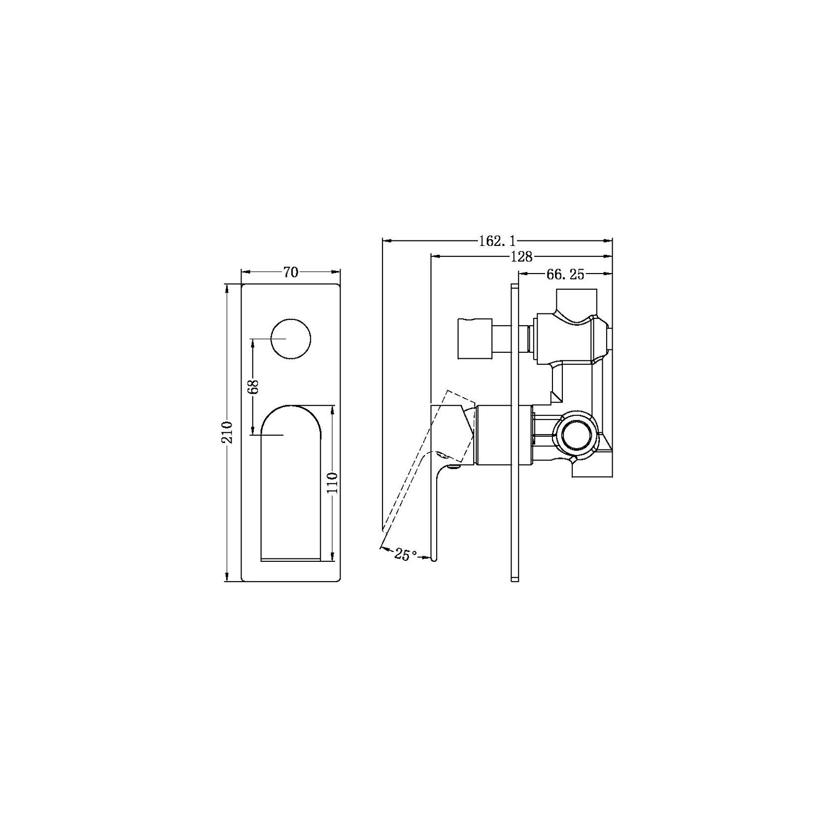 Bianca Shower Mixer & Divertor | Brushed Nickel gallery detail image