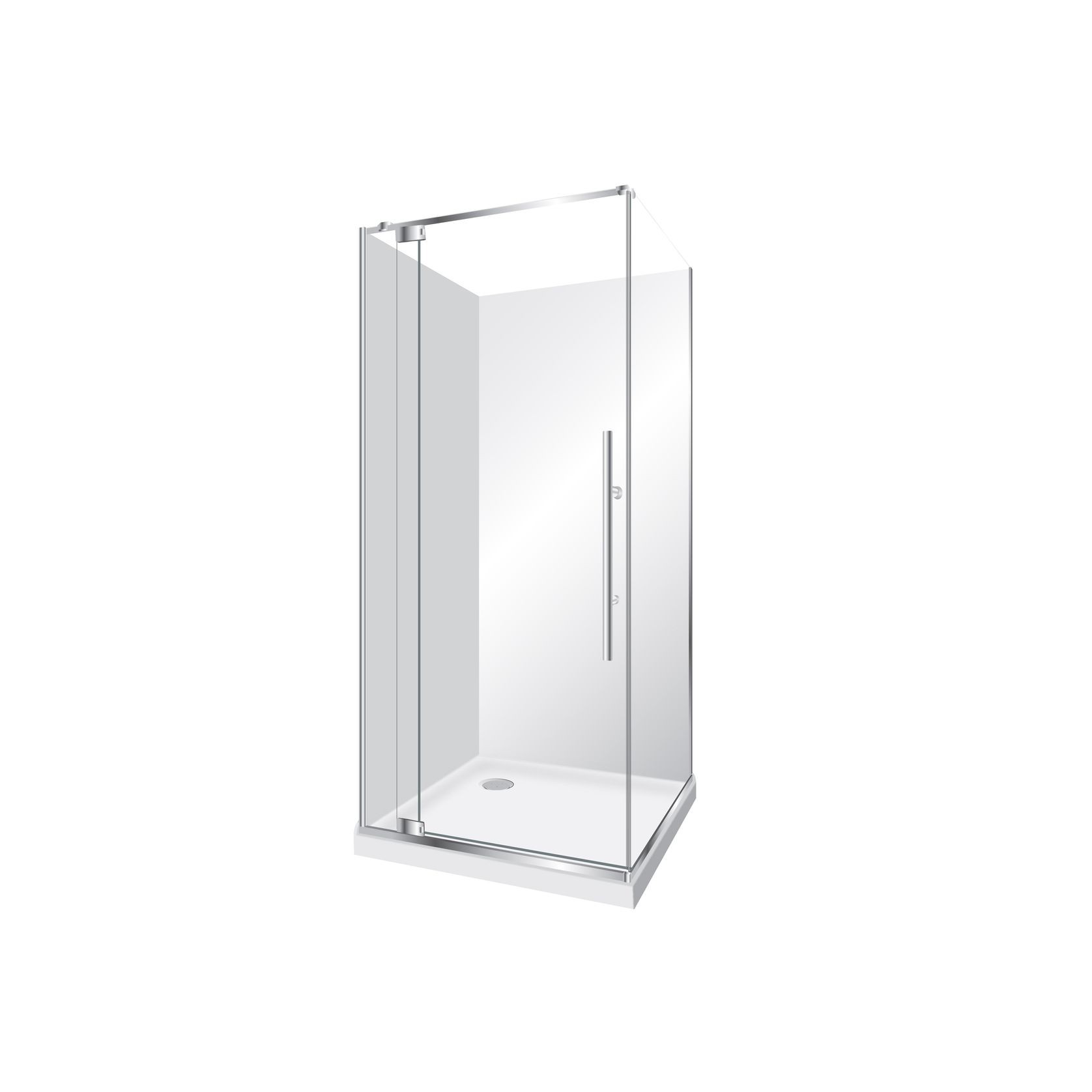 Adjustable Frameless Pivot Square 900×1000 gallery detail image