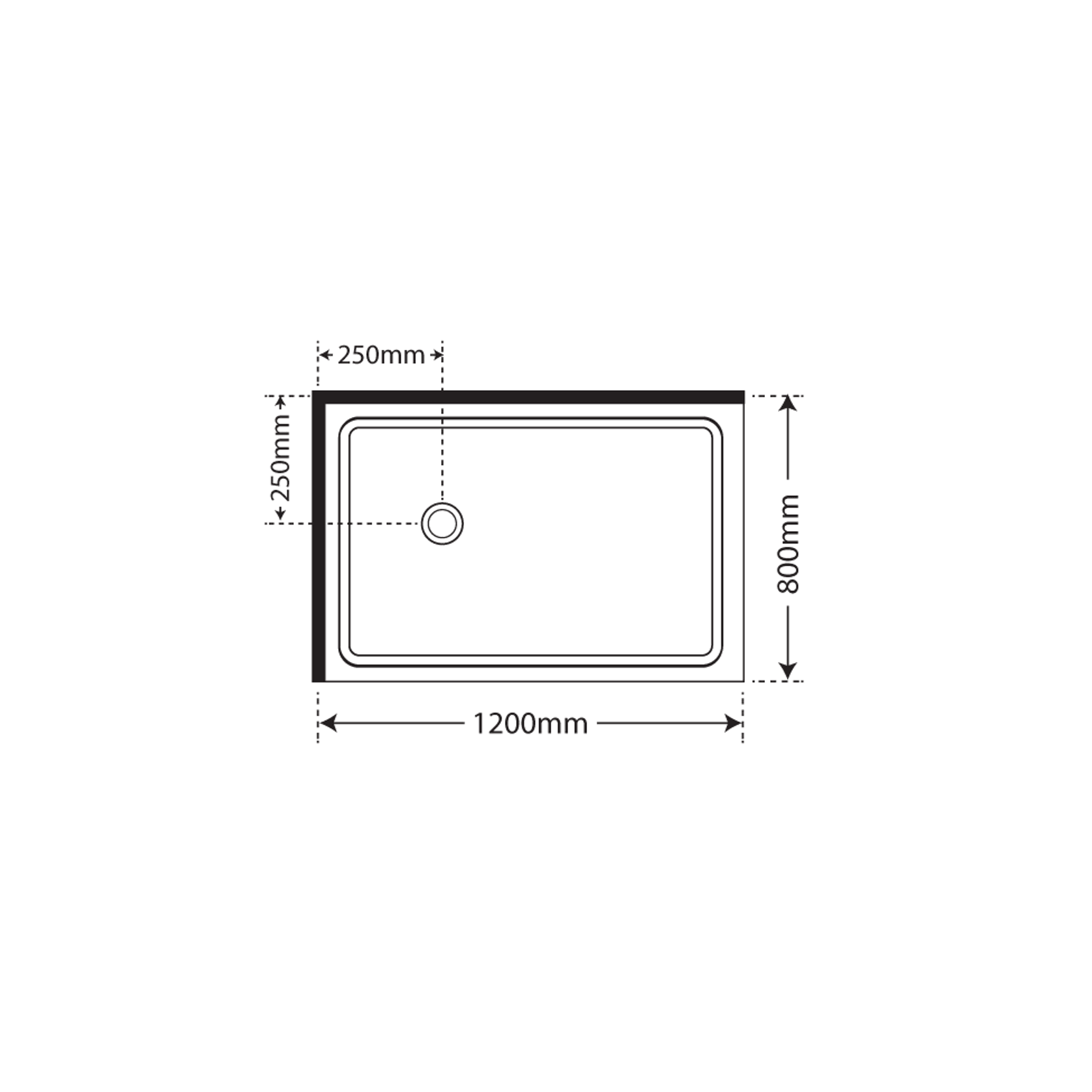 Horizon 2 Sided Pivot Door Shower gallery detail image