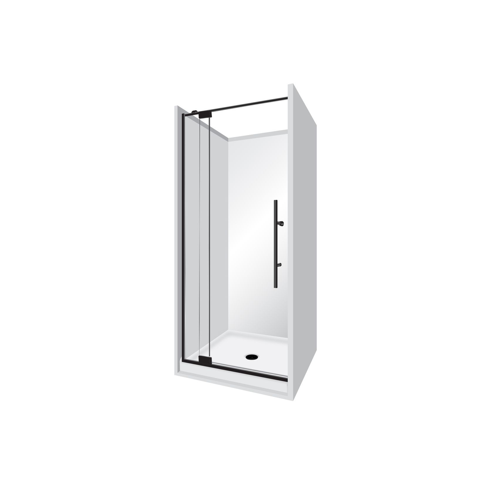 Adjustable Frameless Pivot Alcove 1000 gallery detail image