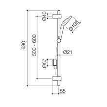 Caroma Single Function Rail Shower gallery detail image