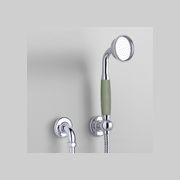 The Water Monopoly - Rockwell Straight Handshower On Hose With Wall Outlet, Parking Bracket & Metal/Coloured Shower Handle gallery detail image