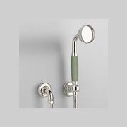 The Water Monopoly - Rockwell Straight Handshower On Hose With Wall Outlet, Parking Bracket & Metal/Coloured Shower Handle gallery detail image