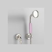 The Water Monopoly - Rockwell Straight Handshower On Hose With Wall Outlet, Parking Bracket & Metal/Coloured Shower Handle gallery detail image
