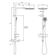 Splash Lux Column Shower 3 Function gallery detail image