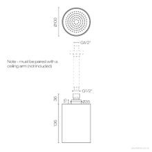 Buddy 100mm Ceiling Mount Showerhead gallery detail image