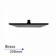 Square Shower Head 250mm Matte Black gallery detail image