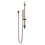 Mira Brushed Vintage Antique Brass Shower on Rail gallery detail image