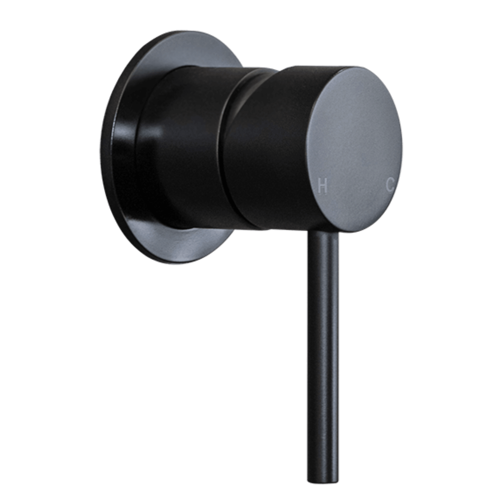 Mira Matte Black Wall Mixer gallery detail image