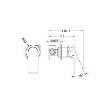 Bianca Shower Mixer 60mm Plate | Gun Metal gallery detail image