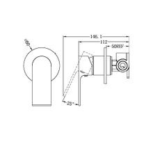 Bianca Shower Mixer 80mm Plate | Gun Metal gallery detail image