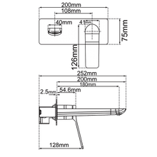 Rushy Wall Mixer with Spout Gun Metal Grey gallery detail image