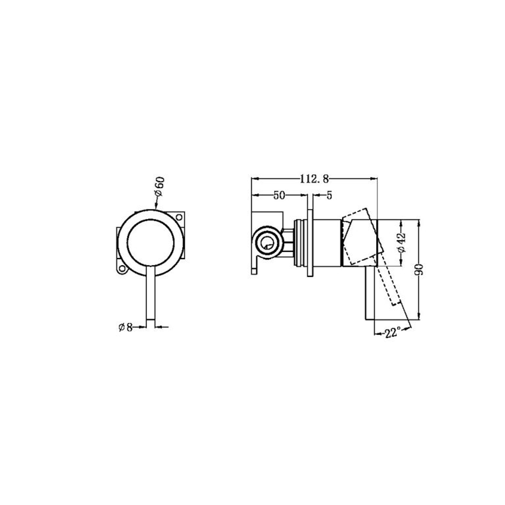 Zen SS316L Shower Mixer | Graphite gallery detail image