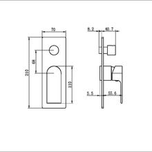 Bianca Shower Mixer & Divertor Trim Kits | Chrome gallery detail image
