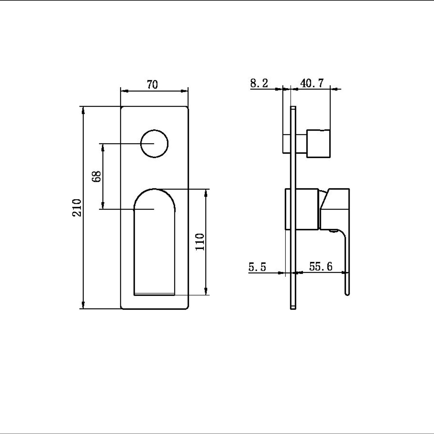 Bianca Shower Mixer & Divertor Trim Kits | Chrome gallery detail image