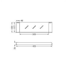 Bianca Metal Shower Shelf | Gun Metal gallery detail image