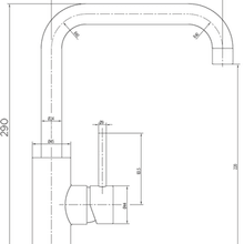 Platinum Squareneck Mixer Black gallery detail image