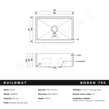 Boden Belfast Stainless Steel Farmhouse Sink gallery detail image