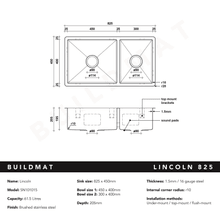 Lincoln 825x450 Single +3/4 Bowl Sink gallery detail image