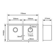 Stainless Steel Double Kitchen Sink Chrome gallery detail image